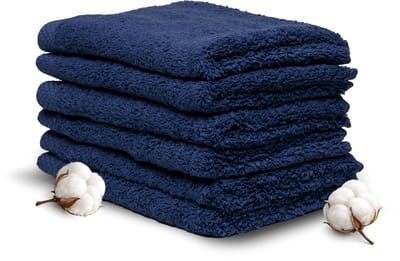 Miss Towels Hotelkwaliteit Gastendoekje Set - Marine Blauw - 6 stuks - Gastendoekjes - 100% katoen - 30x50cm - 550 gr/m2 - Made in Portugal