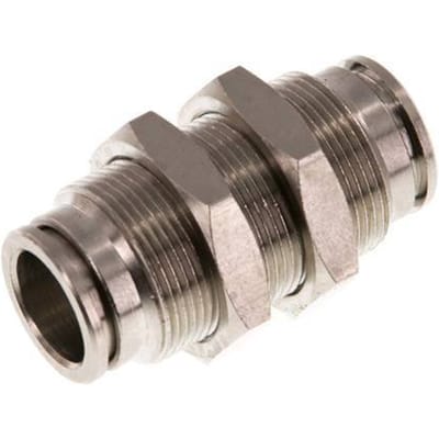 12mm Messing Insteekfitting Schotdoorvoer NBR