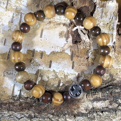 GoedeDoelen.Shop | Armband Woodydog | Honden Armband | Statement Armband | Polsmaat 18 cm | Rescue Paws | Dierenwelzijn | Cadeau | Uniek | Handgemaakt | Wellness-House