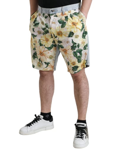 Bloemenprint Korte Broek Middellengte