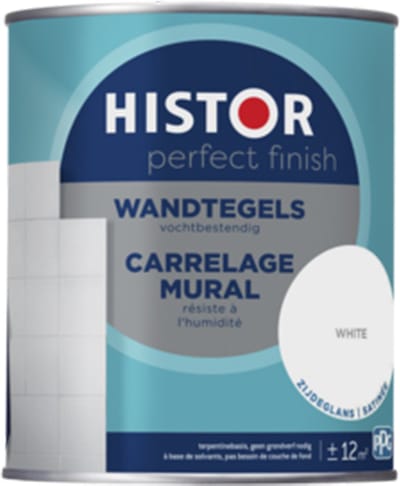 Histor Perfect Finish Wandtegelverf Zijdeglans Donkere Kleuren 0,75l