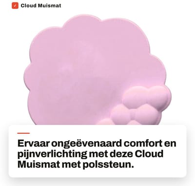 Dailygoods- Muismat Ergonomisch met Polssteun - Gaming Muismat - Antislipbasis - Draagbaar - Comfortabel - Pijnverlichting