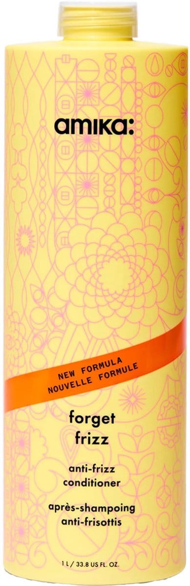 Amika Conditioner Forget Frizz Anti-Frizz Anti-kroes conditioner Dames 1000 ml