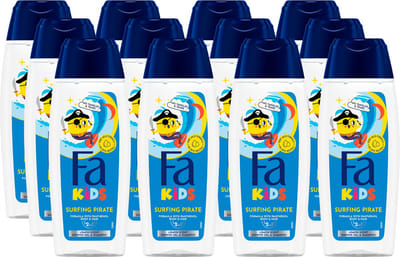 Fa Kids Surfing Pirate Douchegel 12x250ml - Voordeelverpakking