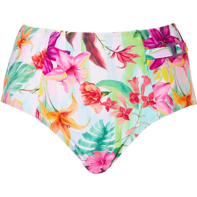 Livera Sw Bo. Brief High Waist Barbados Flower Graphic Flower Size: 38 | Bikinis Outlet | Dames |
