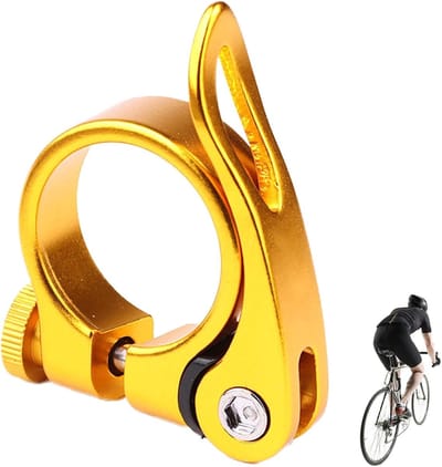 Zadelpenklem - Zadelklem Snelspanner - Fietsen Aanpassen - Snelle Ontgrendeling - 30.2-31.9 mm - Goud