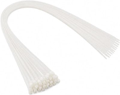 On1shelf Standard Cable Ties, 920mm x 4.8mm, White, 91.4cm Nylon Cable Ties, Pack of 10, Tensile Strength 21.8kg - ShopVlot