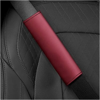 Autogordelkussens - Schouderhoezen - Comfortabel Rijden - Zachte Bescherming - 2 stuks - Rood