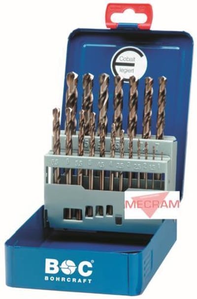 Bohrcraft cobalt borenset HSS-E (Co5) 25-delig