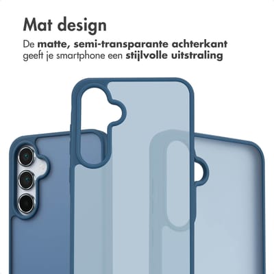 imoshion Hoesje - Geschikt voor Samsung Galaxy A55 (5G) - Color Guard Backcover - Donkerblauw