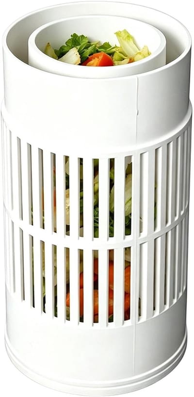Ondergrondse Compostbak - Wormenbak Tuin - Afval Verwerken - Waterdicht Deksel - 29 x 13.1 cm - Zwart