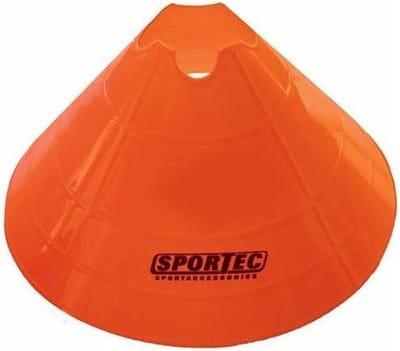 Sportec Afbakenbollen Groot Soft Plastic 10 Stuks Oranje