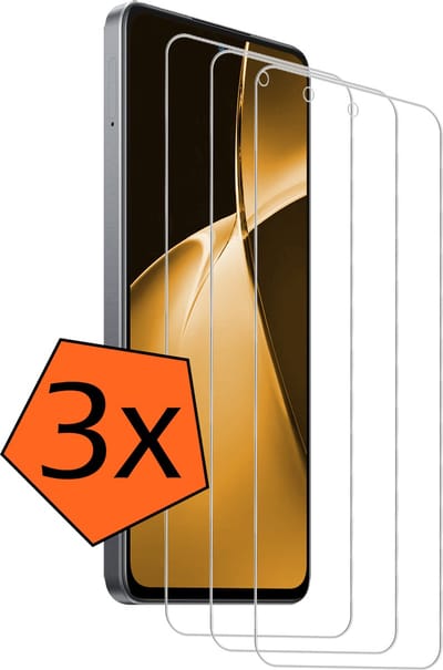 Screenprotector - 3 Stuks - Geschikt voor OnePlus Nord CE 4 Lite - Extra Sterk - Gehard Glas - Beschermglas - Tempered Glass - Screen Protector