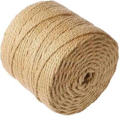 Tuintouw Jute Touw - Hennep Koord - Ambachten Decoratie - Duurzaam Herbruikbaar - 80 Meter - Natuurlijk