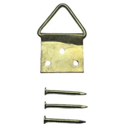 Sencys Muurhaakje Voor Schilderij Vermessingd - 20x20mm - Goud - 10 Stuks