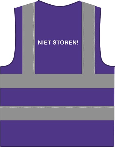 Niet storen hesje RWS paars