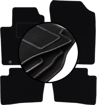 Complete set veloursmatten voor: Hyundai i20 I hatchback (2008-2014)