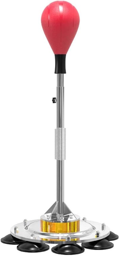 Boksbal set - Vrijstaande bokszak - Stress verlichten - In hoogte verstelbaar - 125-170 cm - Rood