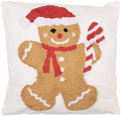 Clayre & Eef Sierkussen 45x45 cm Wit Synthetisch