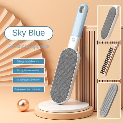 4-in-1 Haarverwijderaar Pluisrollers Borstels Kleding Pluisbolverwijderaar Borstel Stof Plakkerige Reiniger Bont Reiniging Dierenhaar Hulpmiddelen blauw