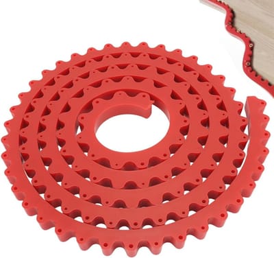 Precisie 2 m camgeleider voor frezen van trims en getande kettingen, met freestemplate en buigbare curve, multi-punt bevestiging en verwerking voor houtbewerking en meubelmaken