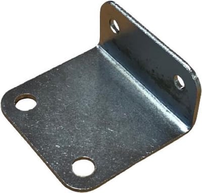 TQ4U hoekverbinder | RVS | 49 x 45 x 24 mm | zware uitvoering | dikte 2 mm | 4 schroefgaten | afgeronde hoeken | 2 STUKS
