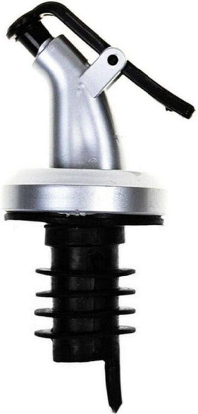 3 Pack - Schenktuit olijfolie - Schenktuit wijn - Schenktuit dressing - Schenktuit likeur - Siliconen afsluiting - Ø 3 cm