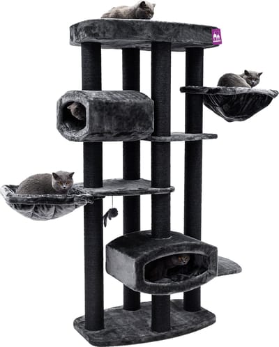 Petrebels Drive 195 Krabpaal XXL - Pepper - Design Krabmeubel - 12 cm Dikke Stammen