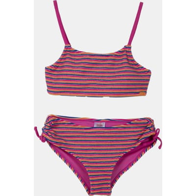 Shiwi Girls Liv Bikini Set Resort Stripe Pink Resort Stripe Size: 158/164 | Swimwear Outlet | Unisex | Blauw