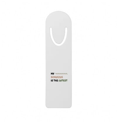 Hacebo® - my bonuszus is the cutest metalen boekenlegger - Zus - schattige bonuszus - verjaardagscadeau - verjaardag - cadeau - cadeautje voor zus - zus artikelen - kado - geschenk - gift Bladwijzer boekenleggers - 12.7 cm x 3.2cm