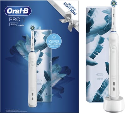 Oral-B Pro 1 - 750 - Elektrische Tandenborstel + Bonusreisetui