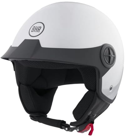 BHR 833 - Peak Jethelm - ECE goedgekeurd 22.06 - Geschikt als Scooter Brommer Motor Snorfiets Helm - 53/54 cm - XS - Zilver