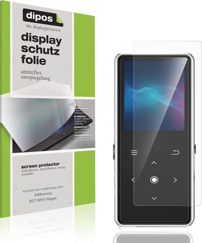 dipos – 4x Matte Beschermfolie geschikt voor AiMoonsa B27 MP3-Player | Krasbestendige & antireflecterende Screenprotector Ultra-Thin