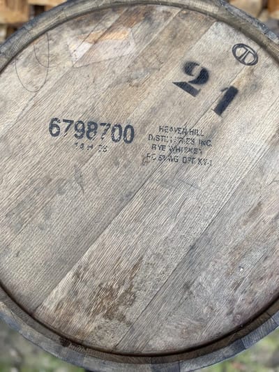 Whiskyvat / Regenton 190 Liter Eikenhout - Deksel Los Met Handvat