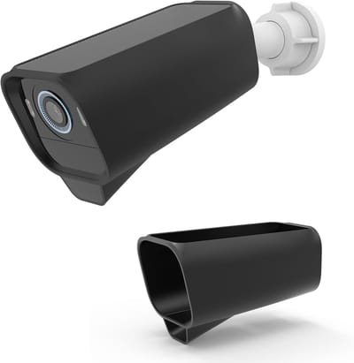2 stuks - Camera siliconen beschermhoes - Bewakingscamera beschermhoes - Geschikt voor Eufy S3 Pro-Camera's - Siliconen hoes - Camera beschermhoes - Weerbestendige siliconen behuizing - Waterdichte siliconen hoes - zacht - duurzaam - zwart