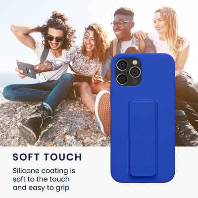 kwmobile back cover voor smartphone - geschikt voor Apple iPhone 12 / iPhone 12 Pro - 1x beschermhoesje van kunststof - In Baltisch blauw