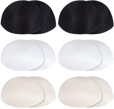 Dailygoods- Borstvullingen - Push-up Pads - 3 Kleurvarianten - Zachte Sponsconstructie - Natuurlijke Vormondersteuning - Geschikt voor Jurken/Badpakken/Sportbeha's