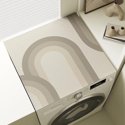 Wasmachine Beschermmat - Droger Mat Antislip - Apparaten Beschermen - Waterdicht Hittebestendig - 60 x 60 cm - Grijs