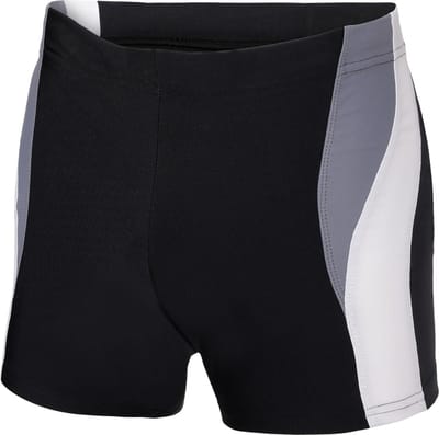 Ladeheid LA-LA40-255-SO Heren Zwembroek - Zwemshorts - sneldrogend - Koordsluiting - Polyester & Elastaan - Zwart/Grijs/Wit - M