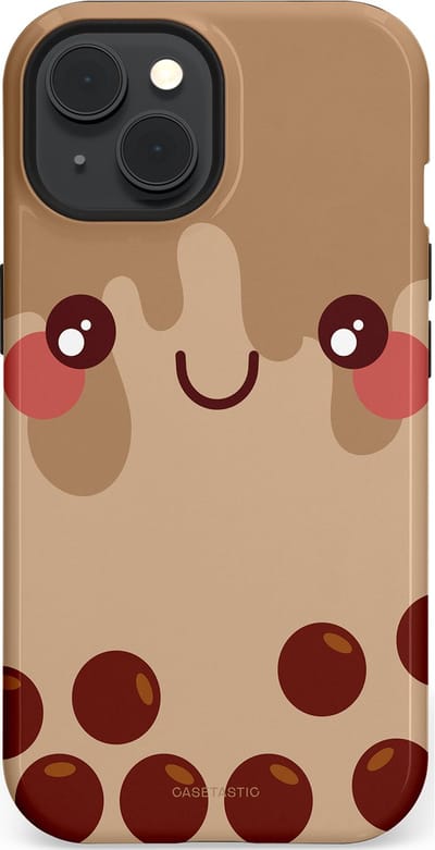 Casetastic Hoesje Geschikt voor Apple iPhone 15 Magsafe - Stijlvolle Beschermende Duo-layer Case - Smeltende choco bolletjes