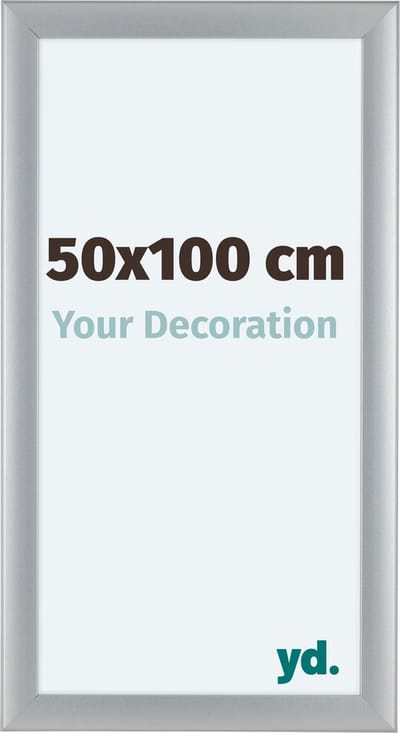 Your Decoration - Fotolijst 50x100 cm - MDF - Zilver Mat - Como