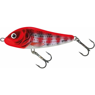 Salmo Rattlin Slider - 11 cm - holo red head striper