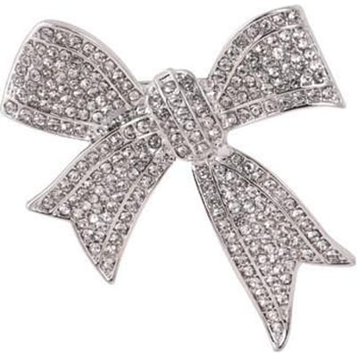 Strass Hoge -Eind Strik Broche Vrouwelijke Persoonlijkheid Hoge -Eind Kleding Jas Speld Accessoires Temperament Corsage gray