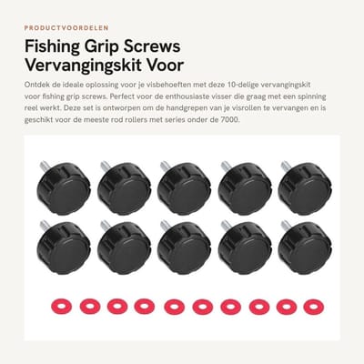 Dailygoods- Visgreep Schroeven 10 Stuks - Schroefdophoezen - Afdichtingen - Duurzaam - Corrosiebestendig - Hoogwaardig Materiaal - Visrol