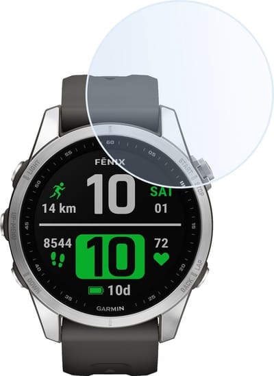Screenprotector - Geschikt voor Garmin Fenix 7S - Sterk & Shockproof - Tempered Glass - Beschermglas Screen Cover - Gehard Glas - Bescherm Protector voor Smartwatch