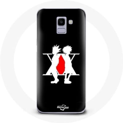Coque - Hunter x Hunter - Galaxy A6 2018 - Manga Logo - Souple - Noir noir