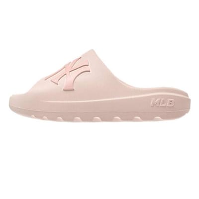 MLB New York Yankees Confortables Plateforme Mode Polyvalentes Couleur Unie Logo Classique Antidérapantes Ouvertes Tongs Unisexes Rose 3ALPS0163-50PKS 38 white