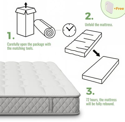 OKWISH Gestoffeerd Bed 140x200 cm - Met 7-Zones Matras - Lattenbodem En Hoofdbord - Fluweel - Donkergroen - Met Matras