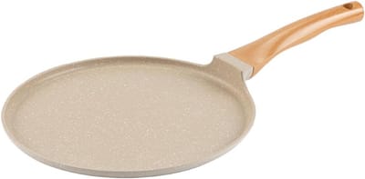 Pannenkoekenpan Aluminium - Koekenpan Keramisch - Lekker Ontbijten - Antiaanbaklaag - 28 cm - Zwart