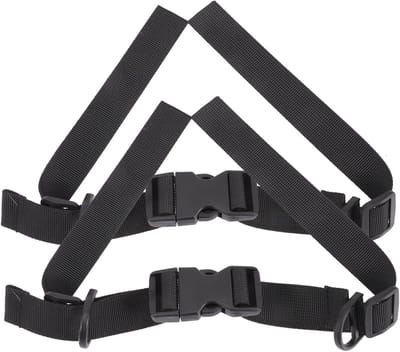 Rugzak Borstbanden - Schouderbanden Tassen - Draagcomfort Vergroten - Verstelbaar met Snelsluiting - 74 x 2.5 cm - Zwart